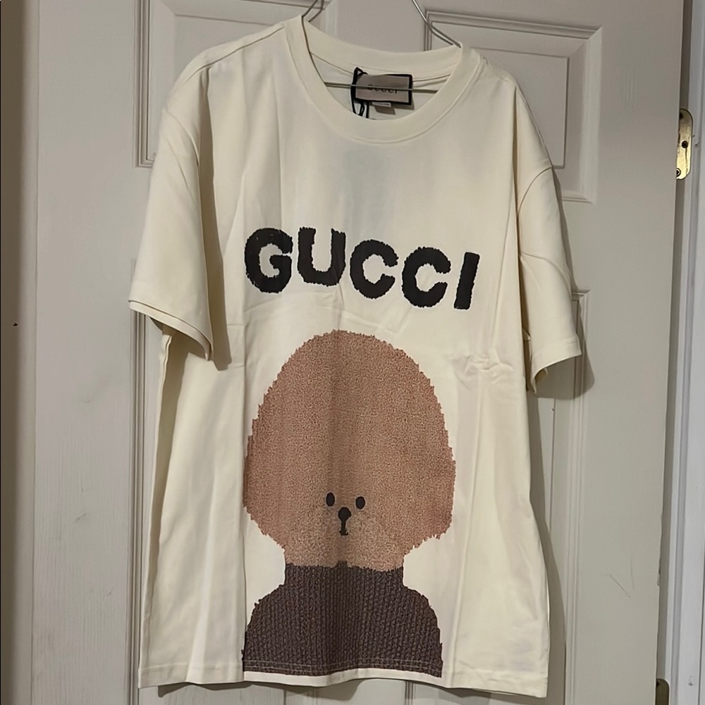 Gucci  Cream Graphic T-Shirt